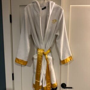 Unicorn Hooded Robe - Adult, White and Gold